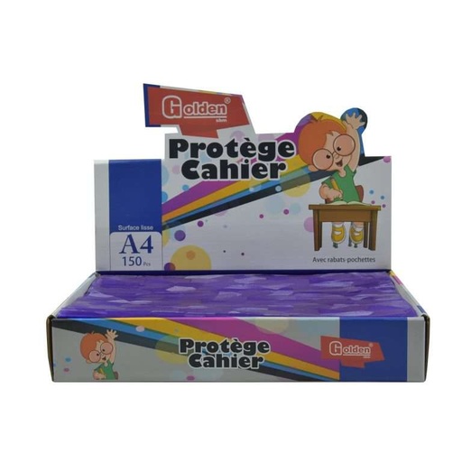 [41094] Protège Cahier GOLDEN A4 GM TP Violet