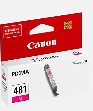 [2099C001AA] Cartouche D'encre CANON CLI-481M Magenta Pour Imprimantes Pixma TS704a TS8240 TS9140 TS9540 TS8247 TS8340 TS8140 TS9150 TS9550 TS9541C TS8350 TS8251 TS8252 TS9155 TS9551
