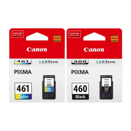 [3711C004] Pack De 2 Cartouches D'encre CANON PG-460/CL-461 Noir/Couleur Pour Imprimantes Pixma TS5340 TS7440 TS7440a TS5340a