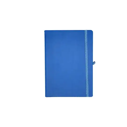 [NBA5-1BC] Notebook A5 En PU à Fermeture Elastique Et Boucle Pour Stylo Bleu Clair
