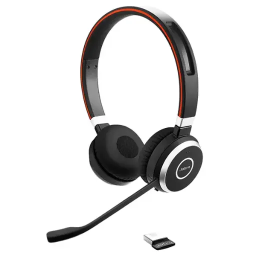 [6599-833-309] Casque Microphone Sans Fil JABRA Evolve 65 SE MS Stereo Duo Bluetooth USB