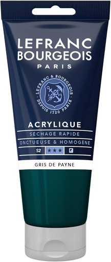 [300407] Tube Peinture Acrylique Fine LEFRANC BOURGEOIS 80ml Gris De Payne