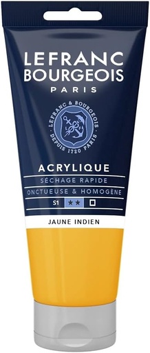 [300373] Tube Peinture Acrylique Fine LEFRANC BOURGEOIS 80ml Jaune Indien