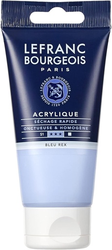 [300439] Tube Peinture Acrylique Fine LEFRANC BOURGEOIS 80ml Bleu Rex