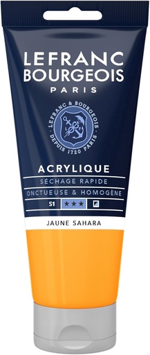 [300442] Tube Peinture Acrylique Fine LEFRANC BOURGEOIS 80ml Jaune Sahara