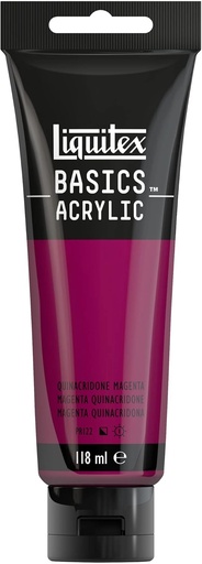 [8870010] Tube Peinture Acrylique LIQUITEX Basics 118ml Magenta Quinacridone