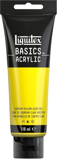 [8870016] Tube Peinture Acrylique LIQUITEX Basics 118ml Jaune De Cadmium Clair Imitation