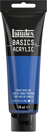 [8870018] Tube Peinture Acrylique LIQUITEX Basics 118ml Bleu De Cobalt Imitation