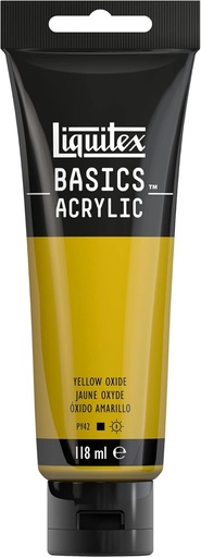 [8870031] Tube Peinture Acrylique LIQUITEX Basics 118ml Jaune oxyde