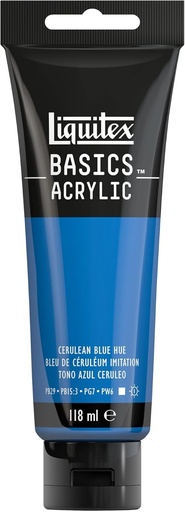 [8870033] Tube Peinture Acrylique LIQUITEX Basics 118ml Bleu De Ceruleum Imitation