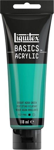 [8870036] Tube Peinture Acrylique LIQUITEX Basics 118ml Vert D'Eau Eclatant