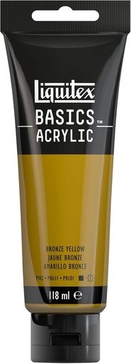 [8870049] Tube Peinture Acrylique LIQUITEX Basics 118ml Jaune Bronze