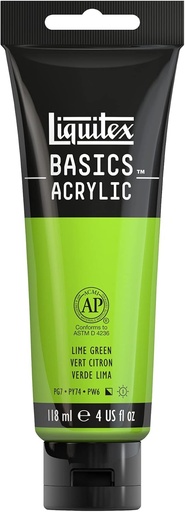 [8870063] Tube Peinture Acrylique LIQUITEX Basics 118ml Vert Citron