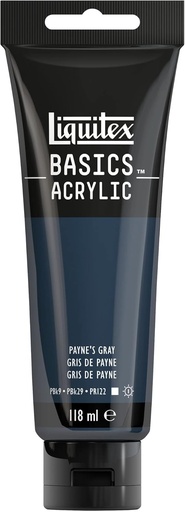 [8870067] Tube Peinture Acrylique LIQUITEX Basics 118ml Gris De Payne