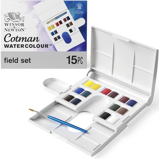 [0390083] Boîte de 14 Set D'extérieur aquarelle Winsor & Newton Cotman WATERCOLOUR