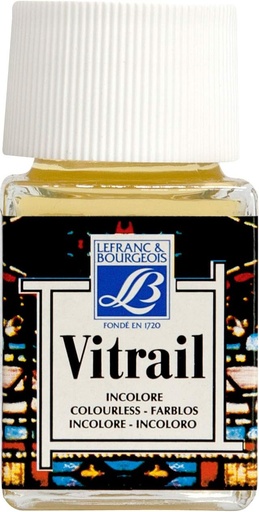 [210222] Flacon De Peinture LEFRANC BOURGEOIS Vitrail 50ml Transparent (Incolore)
