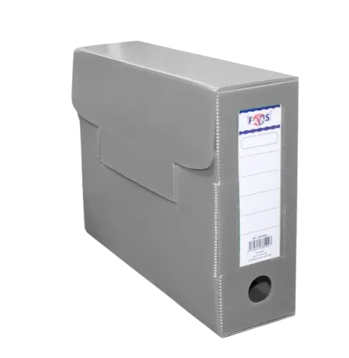 [22251-6] Boite D'archive FABS Alvéolaire en PP Dos 100mm Gris