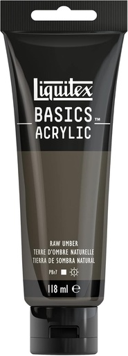[8870045] Tube Peinture Acrylique LIQUITEX Basics 118ml Terre D'Ombre Naturelle