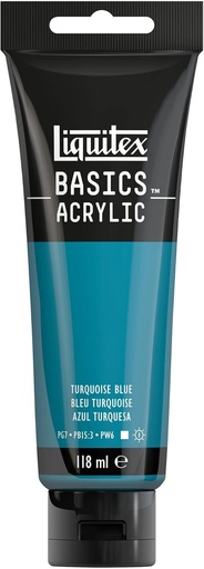 [8870074] Tube Peinture Acrylique LIQUITEX Basics 118ml Bleu Turquoise