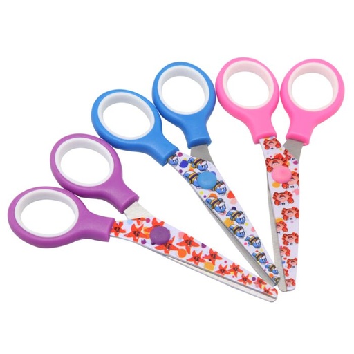 [7064] Ciseau Ecolier TECHNO Coast 13 cm Multi-Couleurs