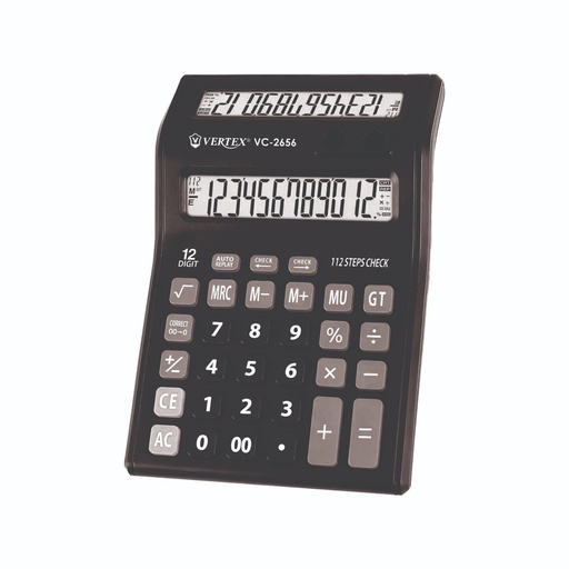 [V.C-2656] Calculatrice De Bureau VERTEX 12 Chiffres Noir
