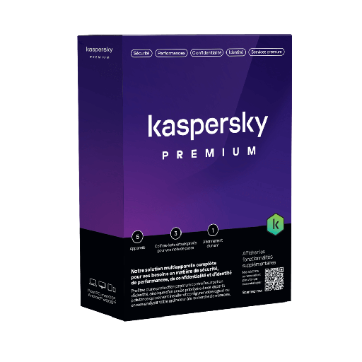 [K-PREMIUM/5-1] Antivirus KASPERSKY Premium 5 Poste 1ans