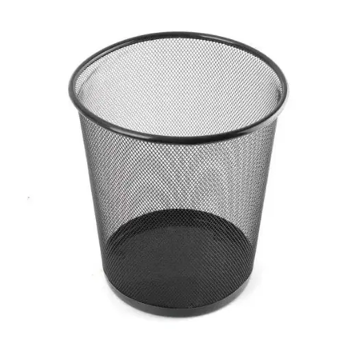 [MX-5002] Corbeille à Papier Métallique Ronde MONAMIX 9L Noir MM