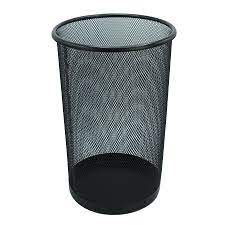 [MX-5001] Corbeille à Papier MONAMIX Métallique GM 12L Ronde Noir