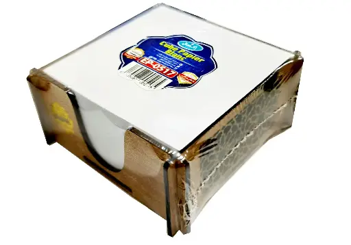 [EP-0517] Cube Papier Blanc EXCELLES En Bois