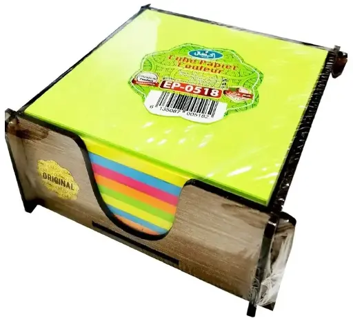 [EP-0518] Cube Papier Couleur EXCELLES En Bois