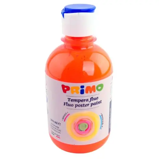 [255TF300250] Peinture Gouache PRIMO Haute Qualité 300ml Orange Fluo