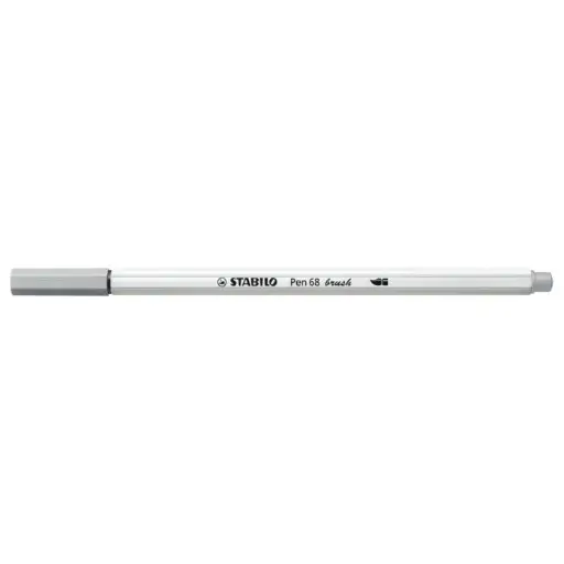 [568/95] Stylo Feutre STABILO Pen 68 Brush Gris Clair