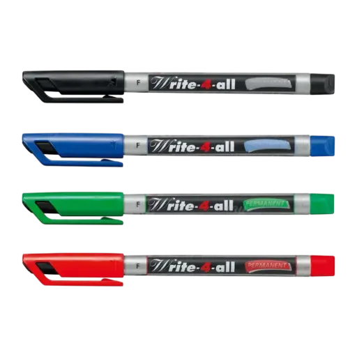 [156/4] Jeu de 4 Stylo Feutres Indélébile STABILO Write-4-All 0.7mm