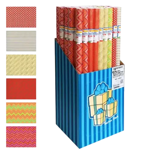 [4702] Papier Cadeau TECHNO 200x70cm 60g Classique