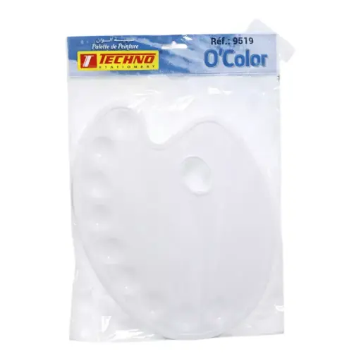 [9519] Palette De Peinture TECHNO O'color En Plastique Multicouleur