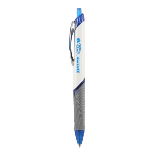[4673] Stylo Gel TECHNO Softy Rétractable Bleu