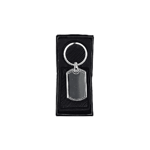 [MIROIR-RCTG] Porte Clé Miroir Rectangulaire Chromé