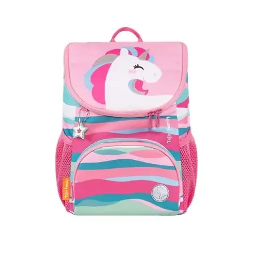 [E01-F-03] Sac à Dos Crèche TIGER Pour Fille 3 Compartiments Rose