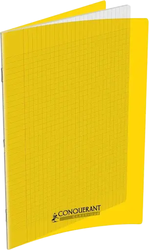 [100104894] Cahier Piqué CONQUERANT Classique 17x22cm 90g 96 Pages Jaune
