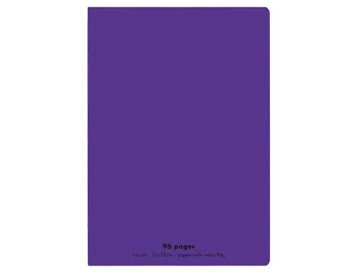 [100105477] Cahier Piqué CONQUERANT Classique 17x22cm 90g 96 Pages Violet