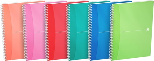 [100104241] Cahier OXFORD My Couleurs R-Integral 180 pages Séyès A4 7mm 6 Assorti My Couleurs R-Integral