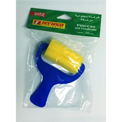 [4766] Pinceau Mousse TECHNO en Rouleau Effet Ligner GM