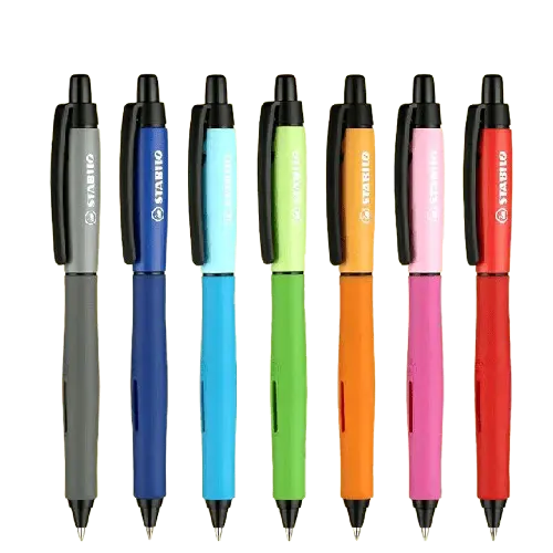 [268/1-50] Stylo a GEL STABILO Rétractable Palette multi couleur