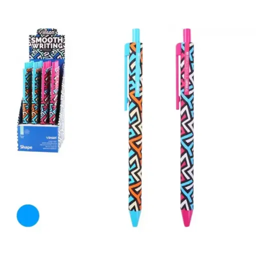 [F1022] Stylo Gel MOBS Smooth Fantaisie Rechargeable Bleu