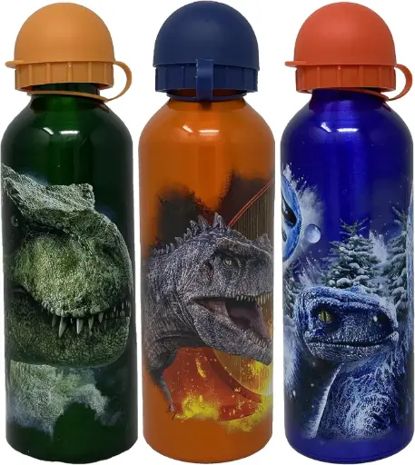 [JP00017] Bouteille d'Eau HOVUK en Aluminium Jurassic World pour Enfants 500ml