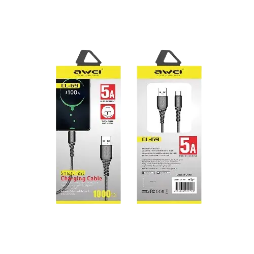 [CL-69] Cable Data AWEI CL-69 Type-C 2en1