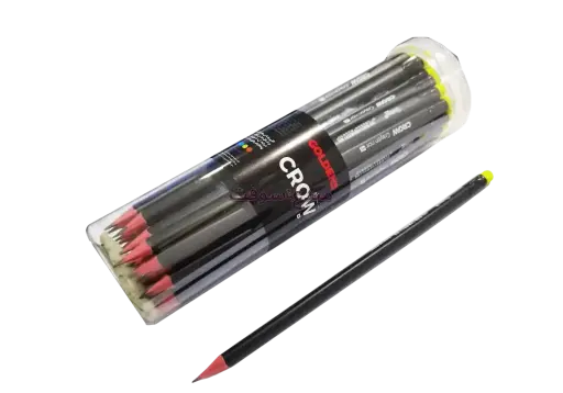 [37014] Crayon GOLDEN Triangulaire HB 37014 Noir Avec Gomme