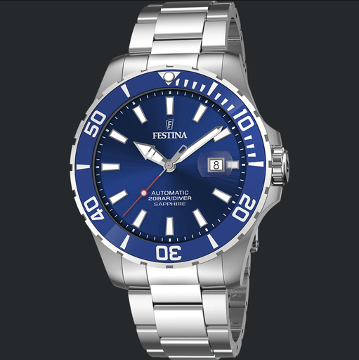 [F20531/3] Montre FESTINA AUTOMATIC 20531/3 pour Homme Bracelet en Acier Bleu