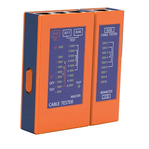 [GY-QC45] Testeur de Câbles Réseau RJ45/RJ11 Support Cat5 / Cat6 / Cat6e / Cat7 / PoE 130gr