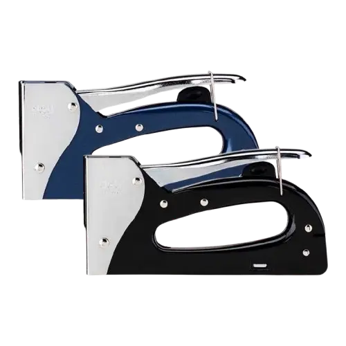 [E4600] Agrafeuse à Pince Deli Multi-Couleurs  avec Paquet Agrafes 53/8 